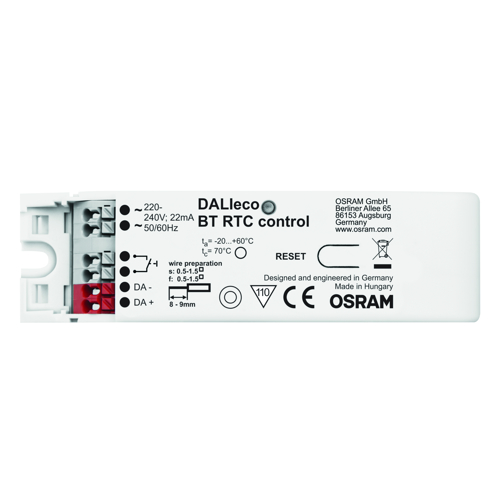 DALIeco BT RTC BT RTC CONTROL