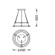 DECOR AURA 2XPEND 21W 830 CLICK DIMLEDV