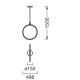 DECOR AURA PEND VERT 18W 830 CLICKDLEDV