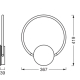 DECOR AURA WALL 10W 830 CLICK SEL  LEDV