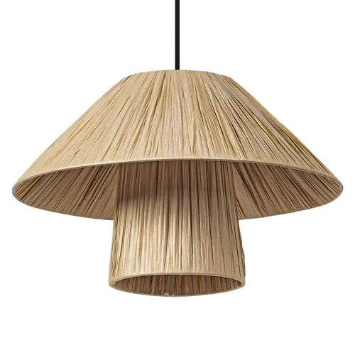 Decor Bamboo Paper Hut Pendant 400 E27 Brown