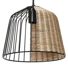 DECOR CAGE BELL PENDANT E27 BK     LEDV