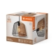 DECOR CAGE BELL PENDANT E27 BK     LEDV