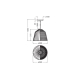 DECOR CAGE BELL PENDANT E27 BK     LEDV