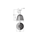 Decor Cage Bell Pendant E27 Black