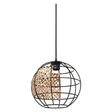 DECOR CAGE GLOBE PENDANT E27 BK    LEDV
