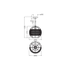 DECOR CAGE GLOBE PENDANT E27 BK    LEDV