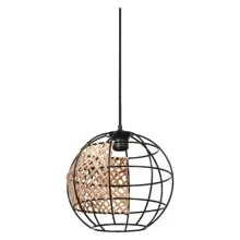 Decor Cage Globe Pendant E27 Black