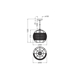 Decor Cage Globe Pendant E27 Black