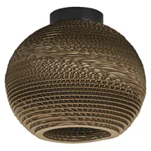 Decor Cardboard Ball Ceiling E27 Brown