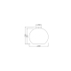 DECOR CARDBOARD BALL CEILING E27   LEDV