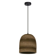 Decor Cardboard Ball Pendant E27 Brown