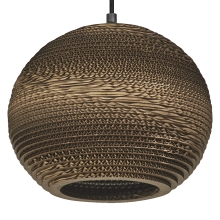 DECOR CARDBOARD BALL PENDANT E27   LEDV