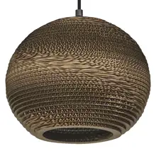 DECOR CARDBOARD BALL PENDANT E27   LEDV