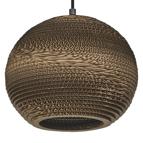 DECOR CARDBOARD BALL PENDANT E27   LEDV