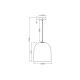 DECOR CARDBOARD BELL PENDANT E27   LEDV