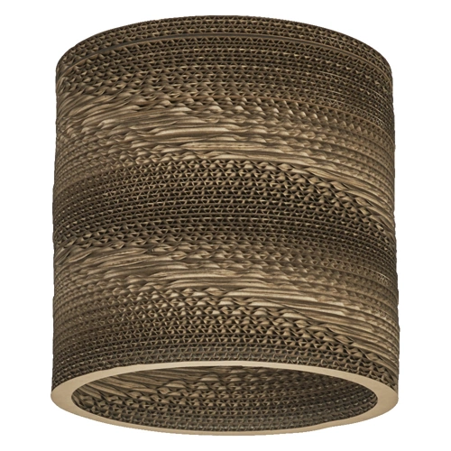 Decor Cardboard Cylinder Ceiling E27 Brown