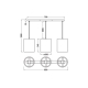 DECOR CARDBOARD CYLINDER PEND 3XE27LEDV