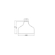 Decor Cardboard Hat Ceiling E27 Brown