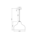 DECOR CARDBOARD HAT PENDANT E27    LEDV