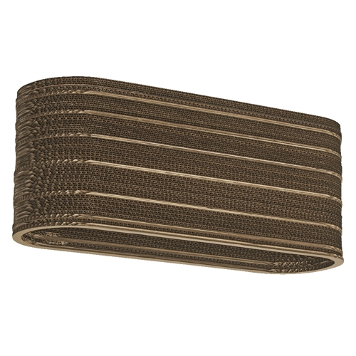 Decor Cardboard Oval Ceiling 3XE27 Brown