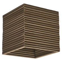 DECOR CARDBOARD SQUARE CEILING E27 LEDV