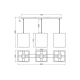 DECOR CARDBOARD SQUARE PEND 3XE27  LEDV