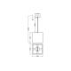 DECOR CARDBOARD SQUARE PENDANT E27 LEDV