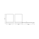 DECOR CARDBOARD SQUARE TABLE E27   LEDV