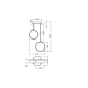 DECOR CIRCLE 2XPEND PL 14W CLICKCCTLEDV