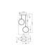 Decor Circle 2XPendant PL 14W Click CCT Black