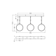 DECOR CIRCLE 3XPEND LN 20W CLICKCCTLEDV