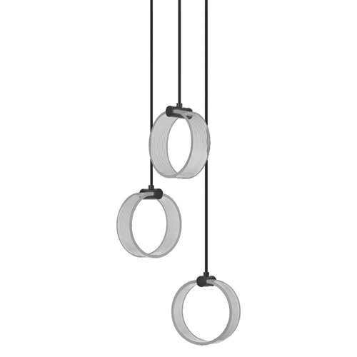 Decor Circle 3XPendant PL 20W Click CCT Black