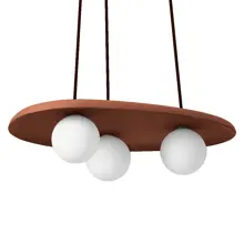 DECOR CLAY NEST PENDANT 3XG9 BR    LEDV
