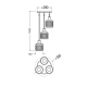 DECOR CLAY WINDOWS PEND PL 3XE27   LEDV