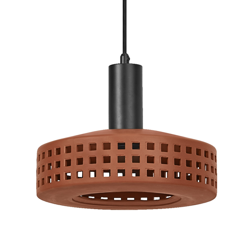 Decor Clay Windows Pendant 1XE27 Brown