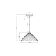 DECOR CONCRETE PYRAMID PEND E27 DG LEDV
