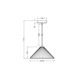 Decor Concrete Pyramid Pendant E27 Dark Gray