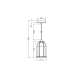 DECOR CONCRETE SIM PENDANT E27 DG  LEDV
