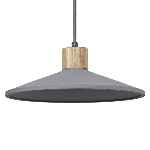 Decor Concrete Wood Pendant 320 mm E27 Dark Gray