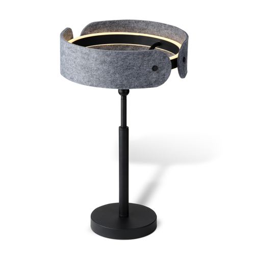 Decor Curve Felt Table 19W 830 Dark Grey