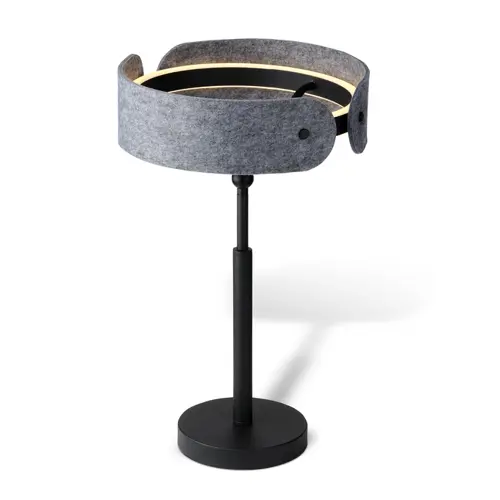 Decor Curve Felt Table 19W 830 Dark Grey