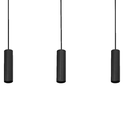 DECOR DRUMS PENDANT 3XGU10 2XLED BKLEDV