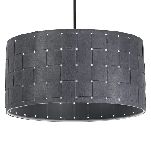 Decor Felt Weaving Pendant 380 mm E27 Dark Gray