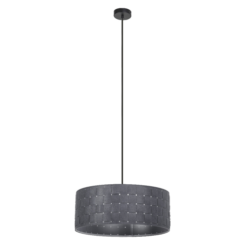 Decor Felt Weaving Pendant 480 mm 3XE27 Dark Gray