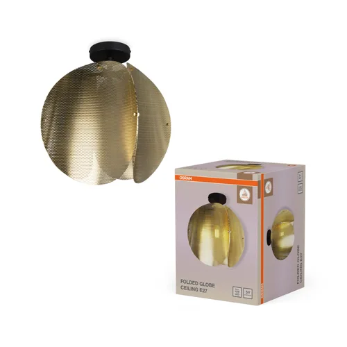 Decor Folded Globe Ceiling E27 Gold