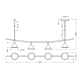 DECOR FUJI 4XPEND LINE 16W 930 BK  LEDV