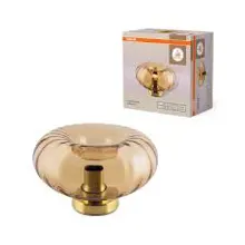 Decor Gold Glass Table E27 Gold