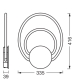 DECOR HELIOS WALL 12W 830 CLICK SELLEDV
