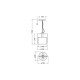 DECOR MOLD PENDANT 190MM 1XE27 PK  LEDV
